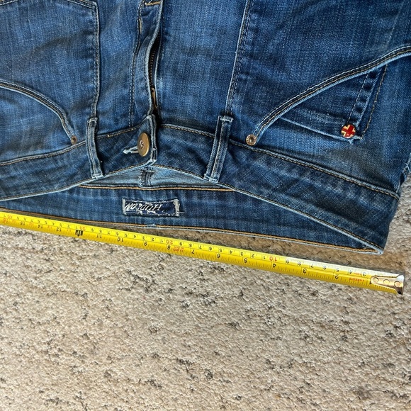 Hudson Jeans size 31 GUC Blue Straight-Leg Denim with Faded Details - Picture 9 of 12